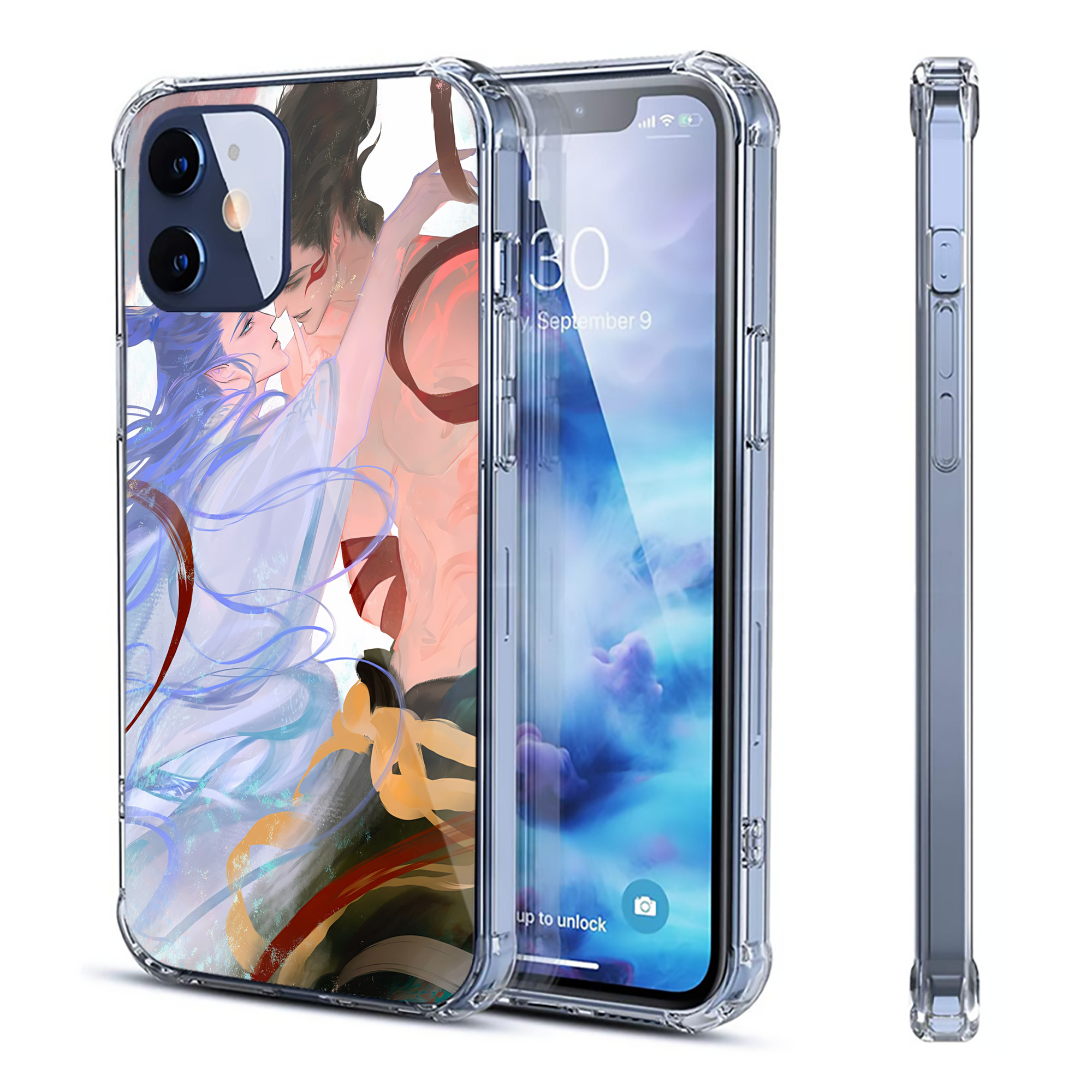 （画像用） Ne Zha 2 ナタ 魔童の大暴れ 【iPhone 12シリーズ対応】透明スマホケース（クリアソフトケース）